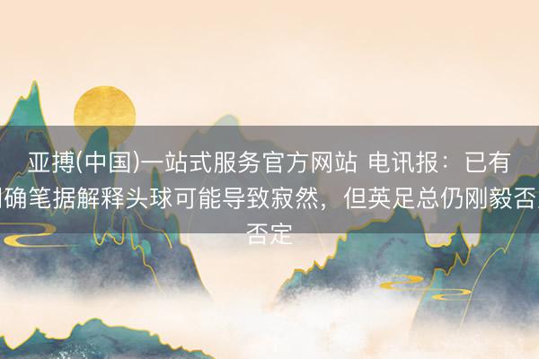 亚搏(中国)一站式服务官方网站 电讯报：已有明确笔据解释头球可能导致寂然，但英足总仍刚毅否定