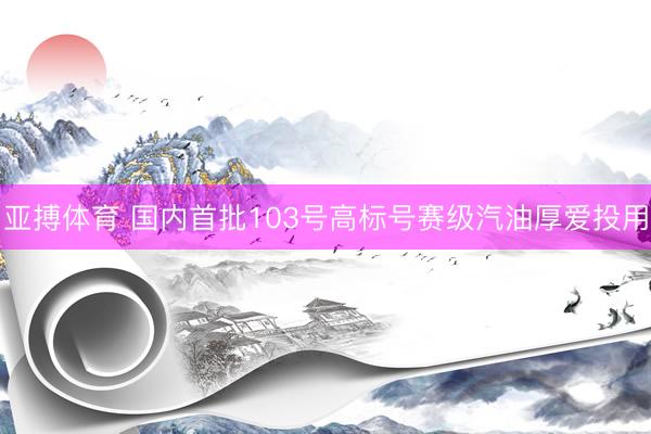 亚搏体育 国内首批103号高标号赛级汽油厚爱投用