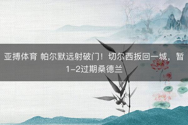 亚搏体育 帕尔默远射破门！切尔西扳回一城，暂1-2过期桑德兰