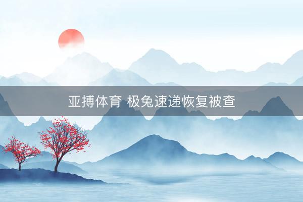 亚搏体育 极兔速递恢复被查