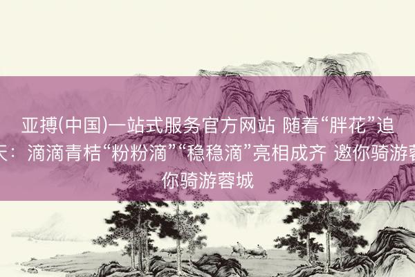 亚搏(中国)一站式服务官方网站 随着“胖花”追春天：滴滴青桔“粉粉滴”“稳稳滴”亮相成齐 邀你骑游蓉城